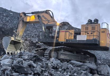 Поставка первого экскаватора SE1500LCW в России для Новоангарского Обогатительного комбината