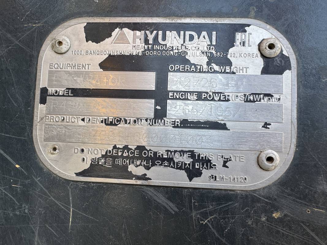Экскаватор гусеничный Hyundai R430LC-9SH