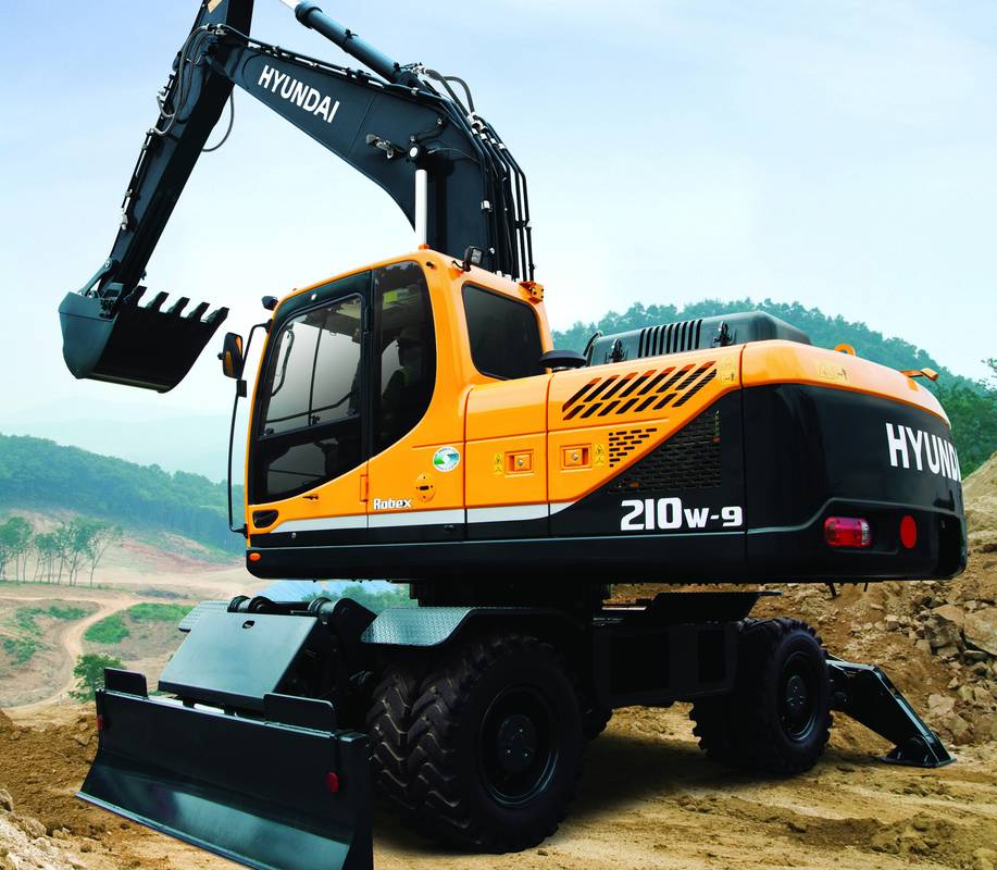 Экскаватор колесный Hyundai R210W-9S
