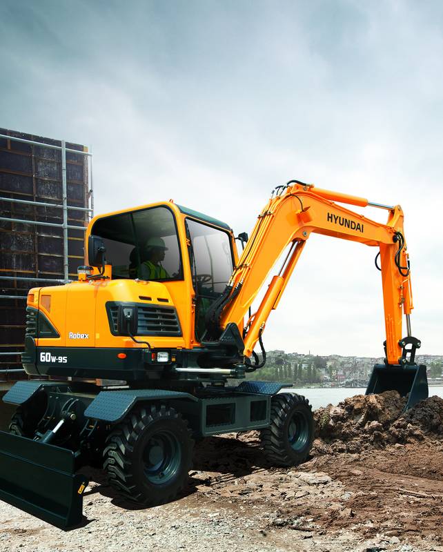 Экскаватор колесный Hyundai R60W-9S