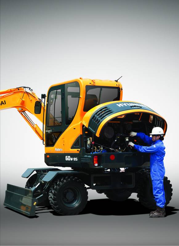 Экскаватор колесный Hyundai R60W-9S