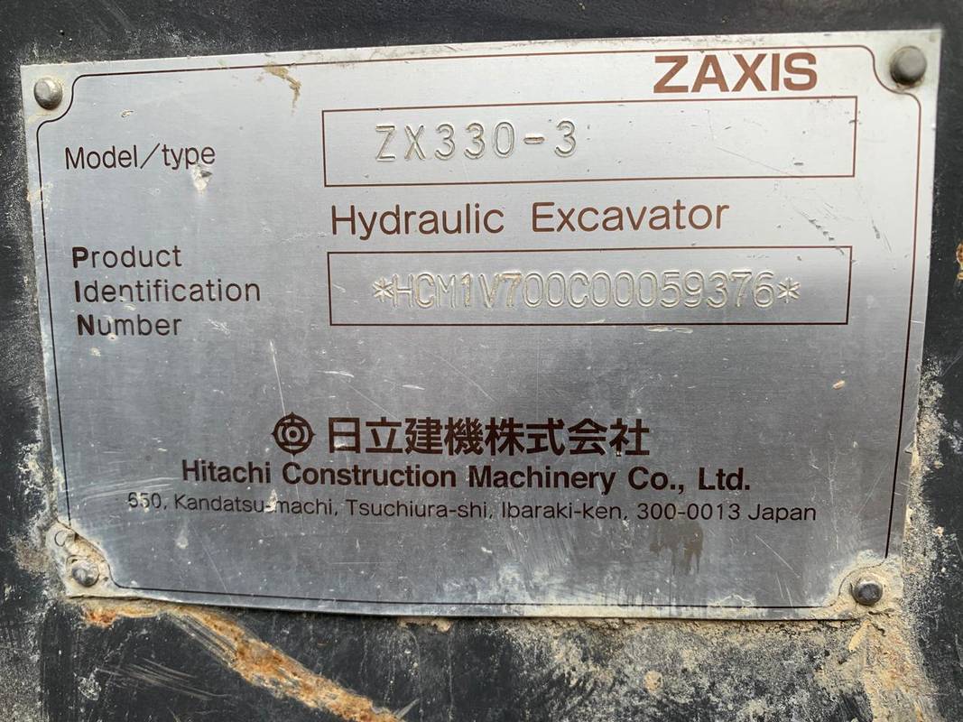 Экскаватор HITACHI ZX330-3