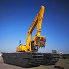 Понтонно-гусеничная ходовая часть (амфибия) для Hitachi ZX200-5G (с 4 моторами хода)