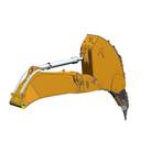 Мегарыхлитель RB40C3 (Тип 3: рукоять-рыхлитель с двойным наконечником реверсивного типа) для Hyundai R520LC-9S (с г/ц рукояти и гидроразводкой)